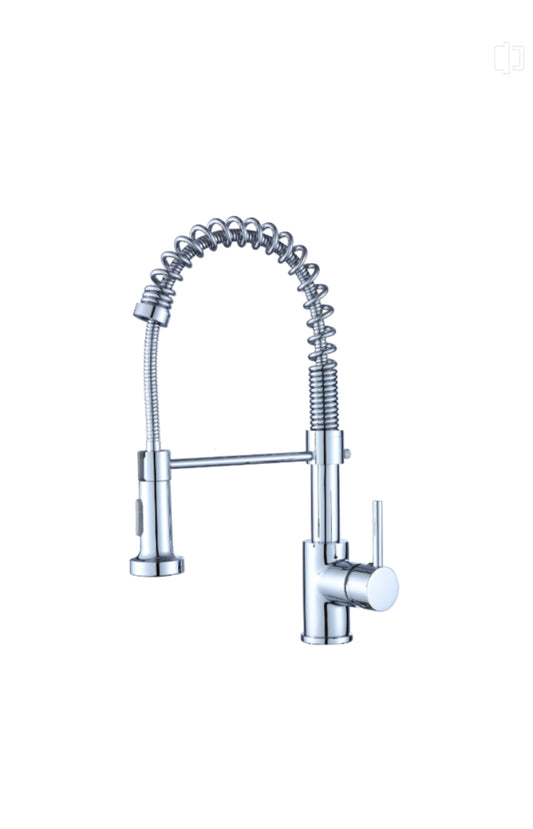 43cm Chrome Spring Sink Mixer Tap