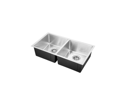 Kitchen Sink Handmade Stainless Steel Double Bowls (800mm x 450mm)