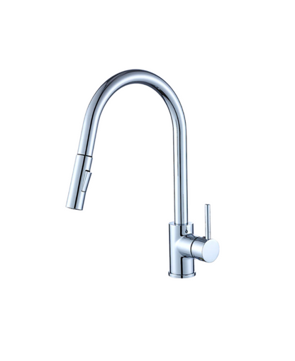 Chrome Pull Out Basin Mixer Tap Faucet