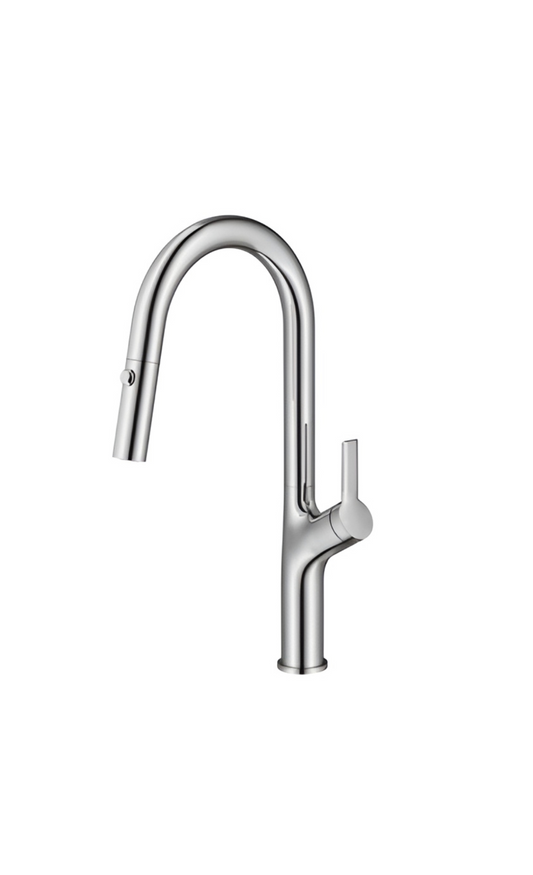 Nickel Brushed Pull Out Mixer Tap - 2 Modes