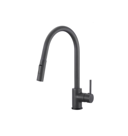 Black Kitchen Mixer Tap with Pull Out Sprayer