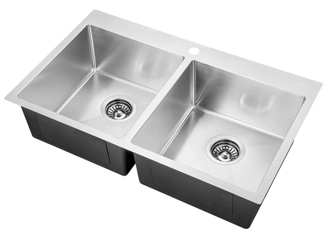 Kitchen Sink Double Bowls with Tap Hole (800m x 500mm)