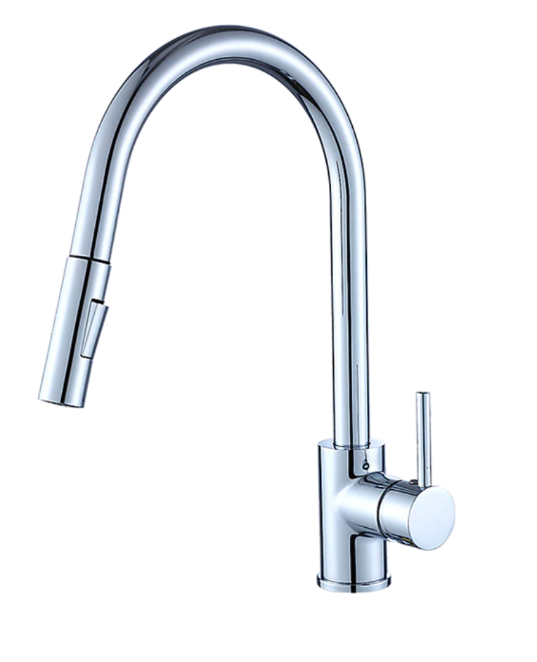 Chrome Pull Out Basin Mixer Tap Faucet