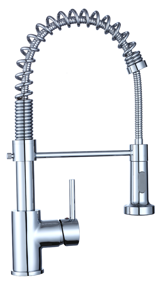 43cm Chrome Spring Sink Mixer Tap