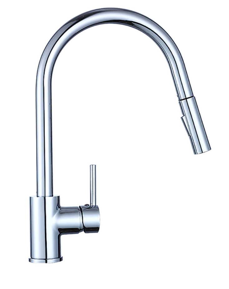 Chrome Pull Out Basin Mixer Tap Faucet