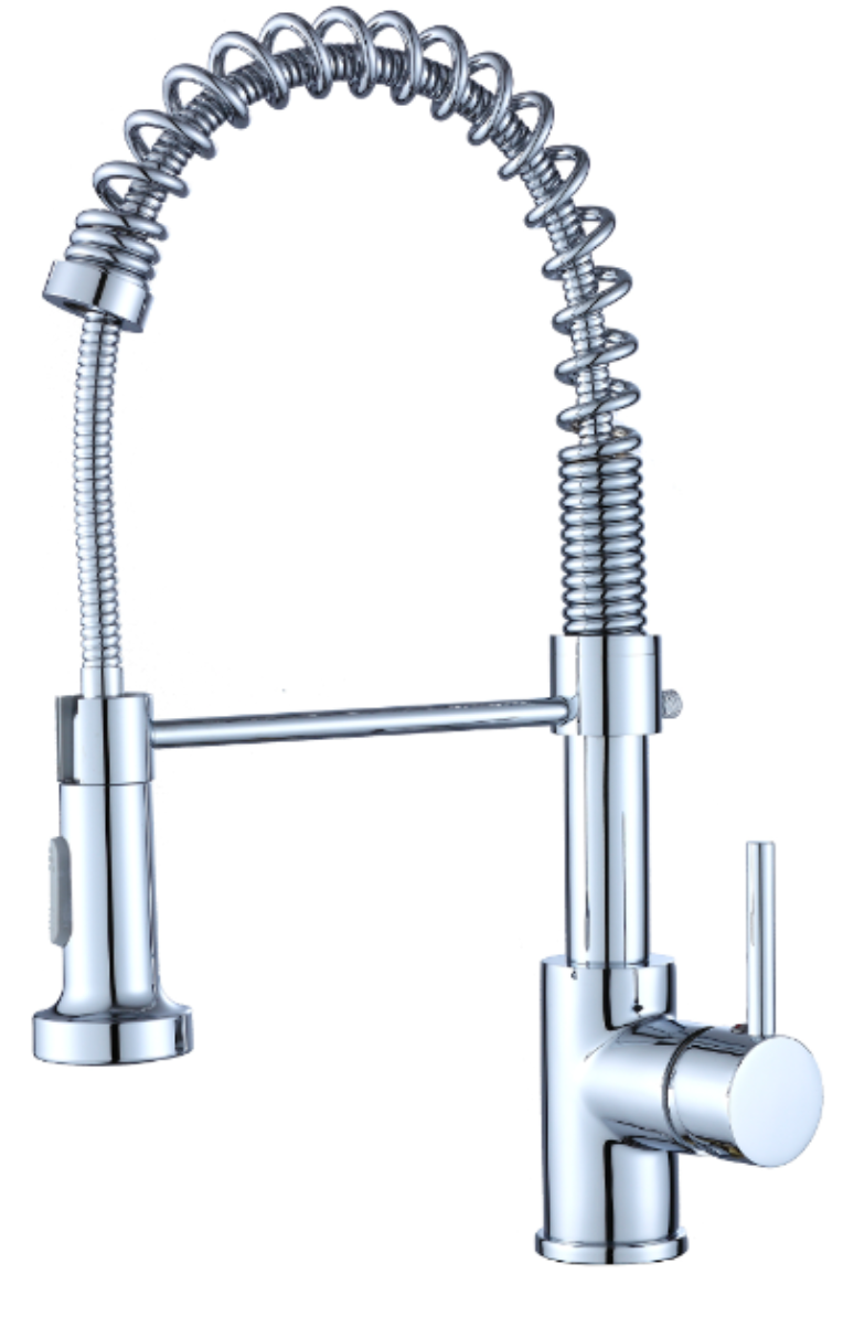 43cm Chrome Spring Sink Mixer Tap