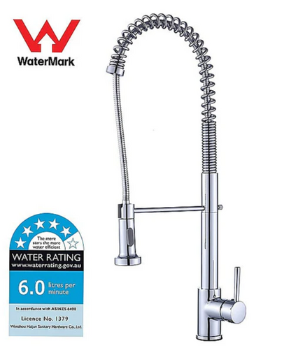 43cm Chrome Spring Sink Mixer Tap